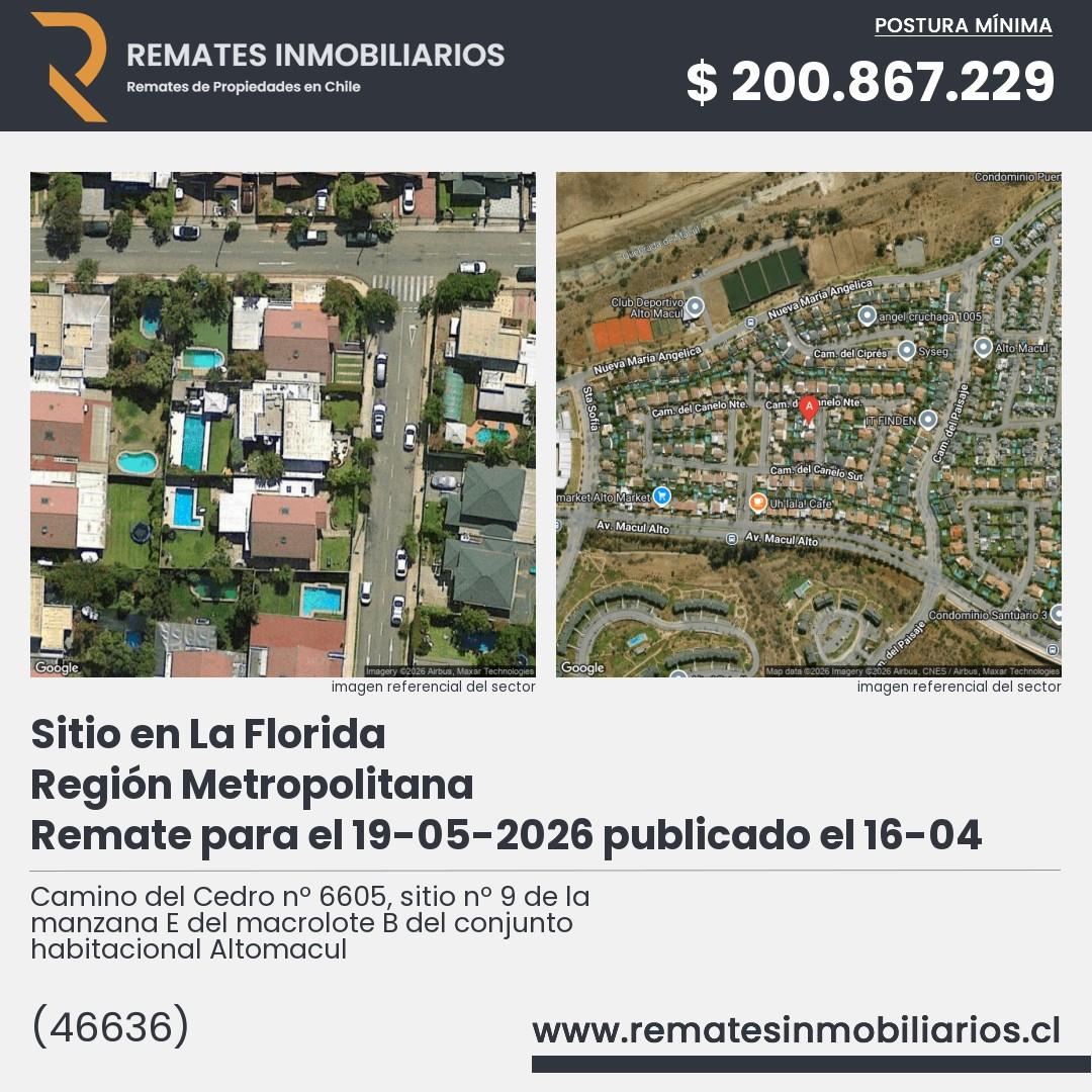 Imagen ficha Camino del Cedro nº 6605, sitio nº 9 de la manzana E del macrolote B del conjunto habitacional Altomacul