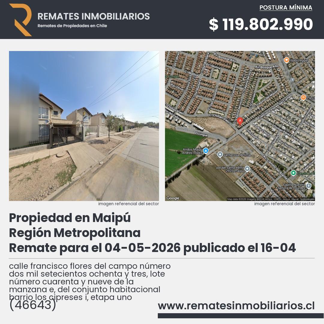 Imagen ficha calle francisco flores del campo número dos mil setecientos ochenta y tres, lote número cuarenta y nueve de la manzana e, del conjunto habitacional barrio los cipreses i, etapa uno