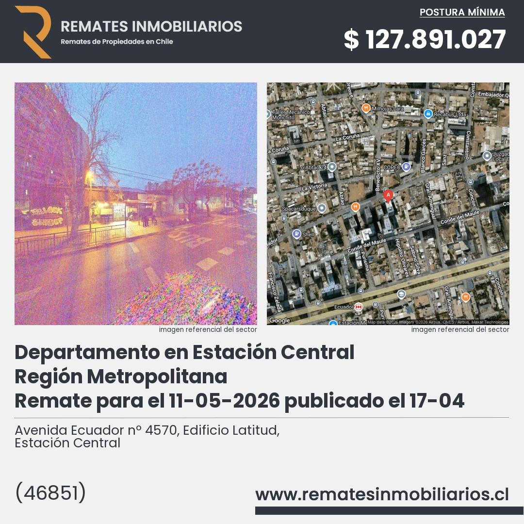 Imagen ficha Avenida Ecuador nº 4570, Edificio Latitud, Estación Central