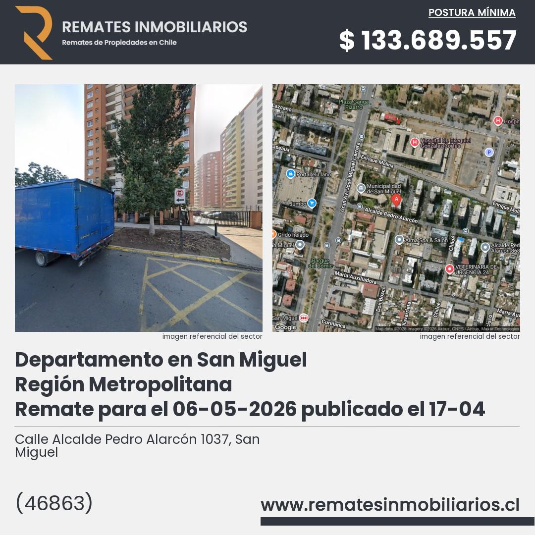 Imagen ficha Calle Alcalde Pedro Alarcón 1037, San Miguel