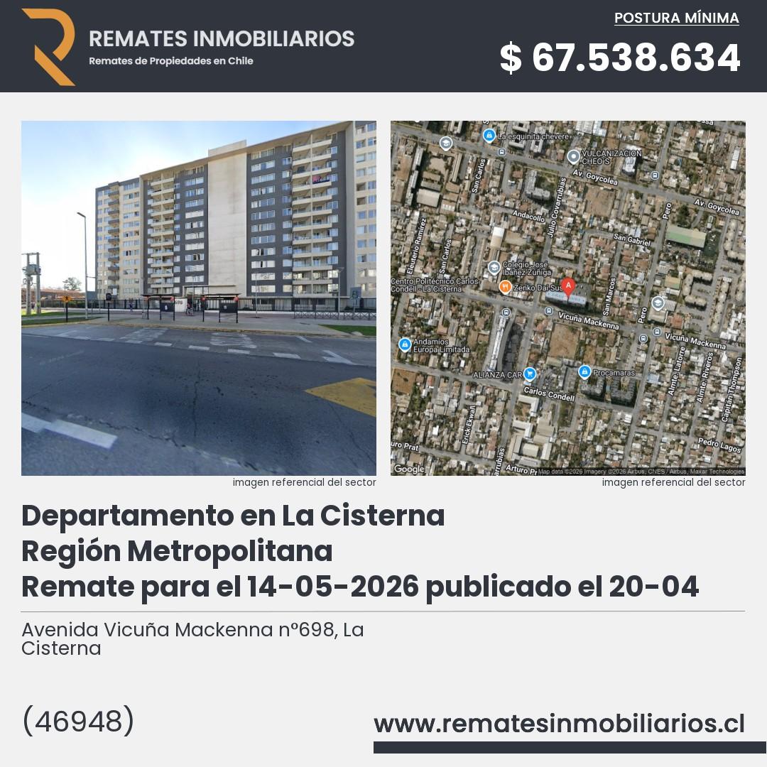 Imagen ficha Avenida Vicuña Mackenna n°698, La Cisterna