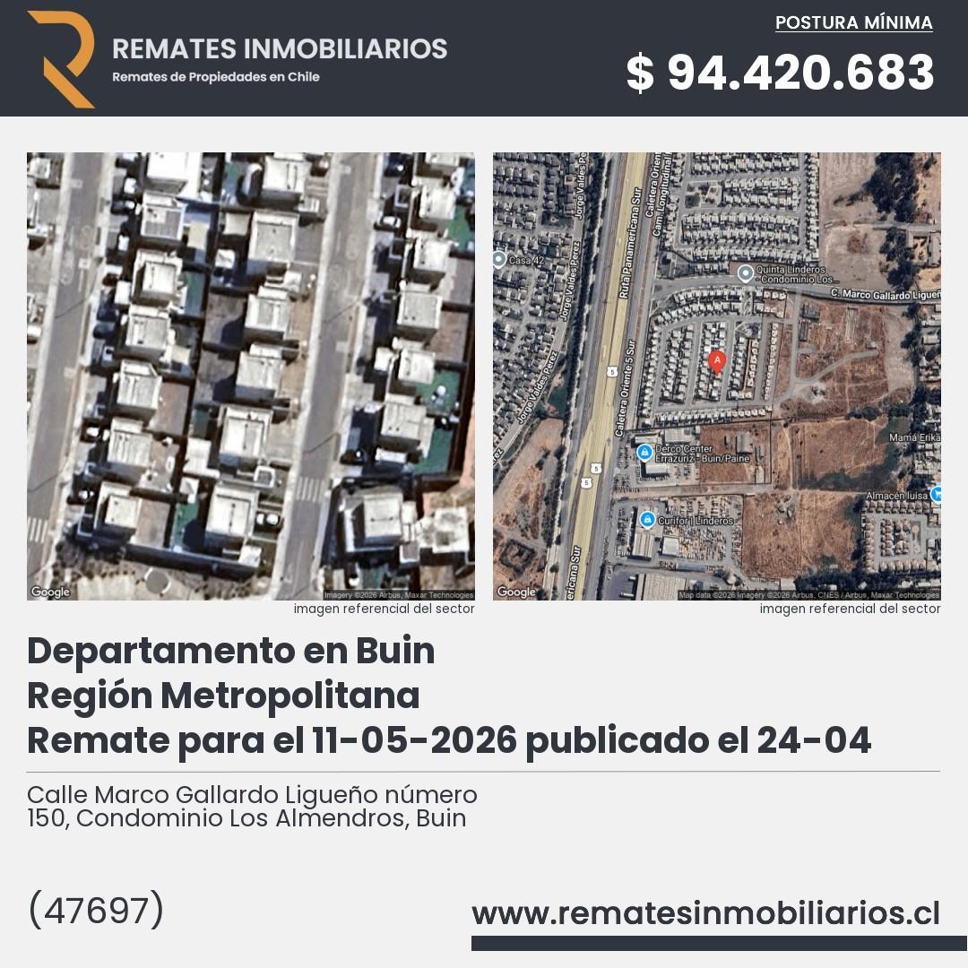 Imagen ficha Calle Marco Gallardo Ligueño número 150, Condominio Los Almendros, Buin