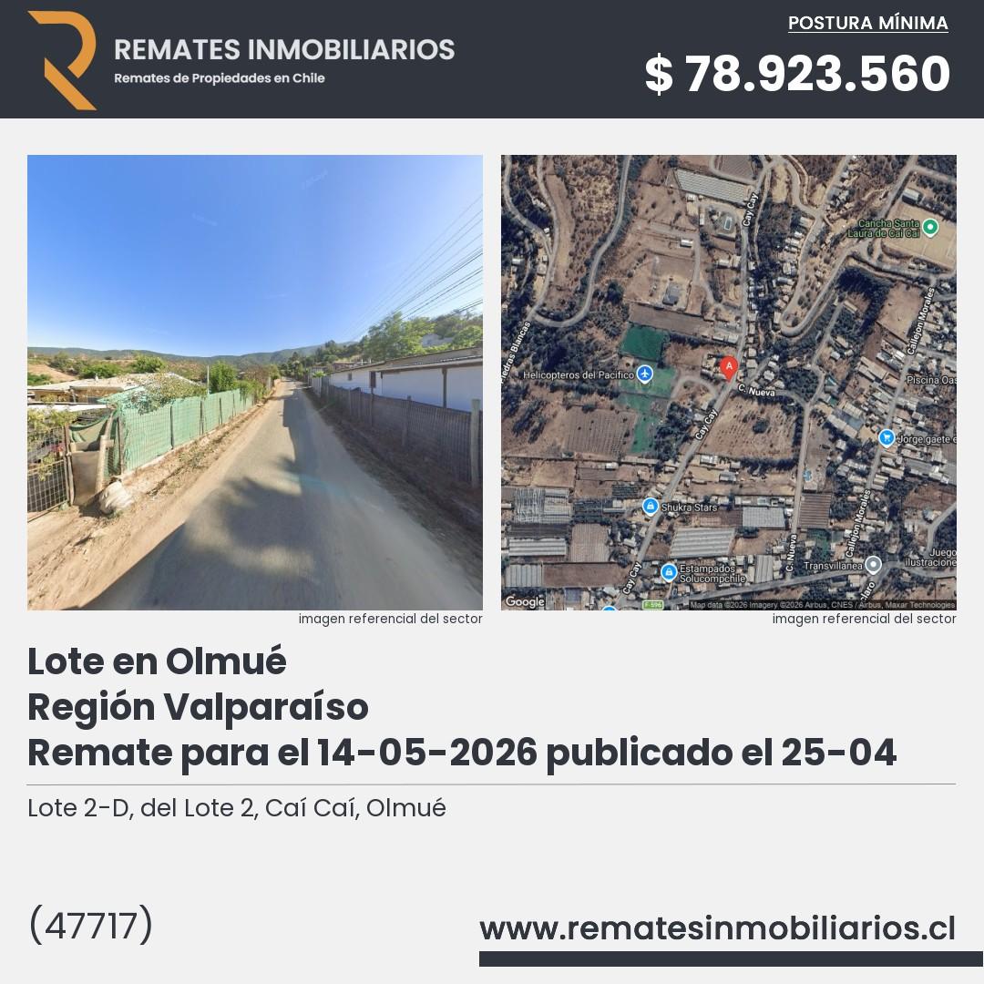 Imagen ficha Lote 2-D, del Lote 2, Caí Caí, Olmué