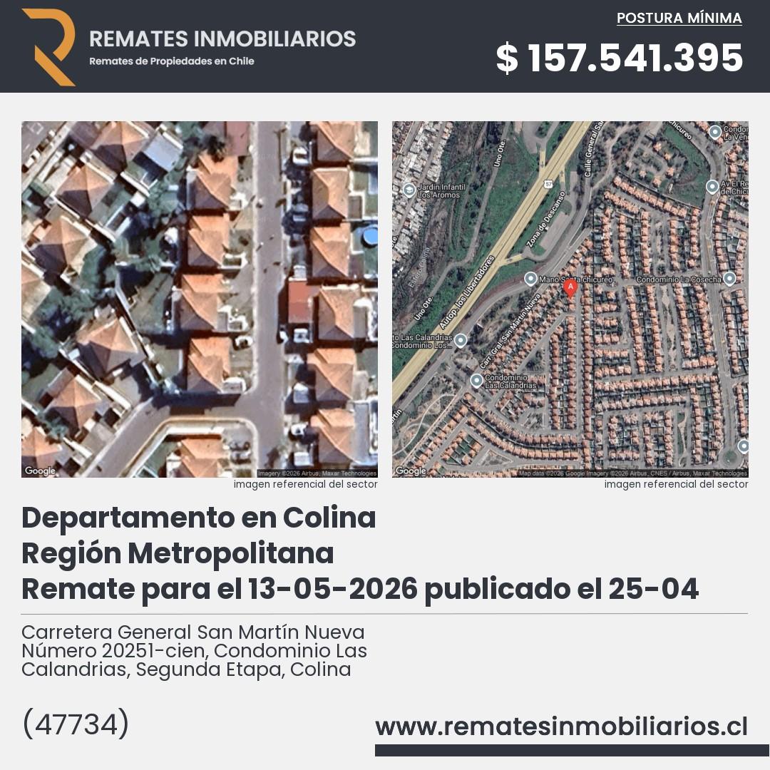 Imagen ficha Carretera General San Martín Nueva Número 20251-cien, Condominio Las Calandrias, Segunda Etapa, Colina