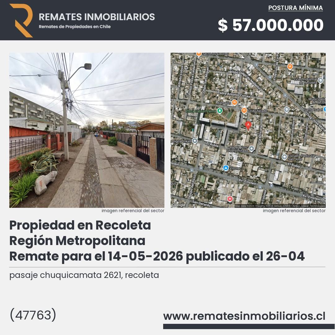 Imagen ficha pasaje chuquicamata 2621, recoleta