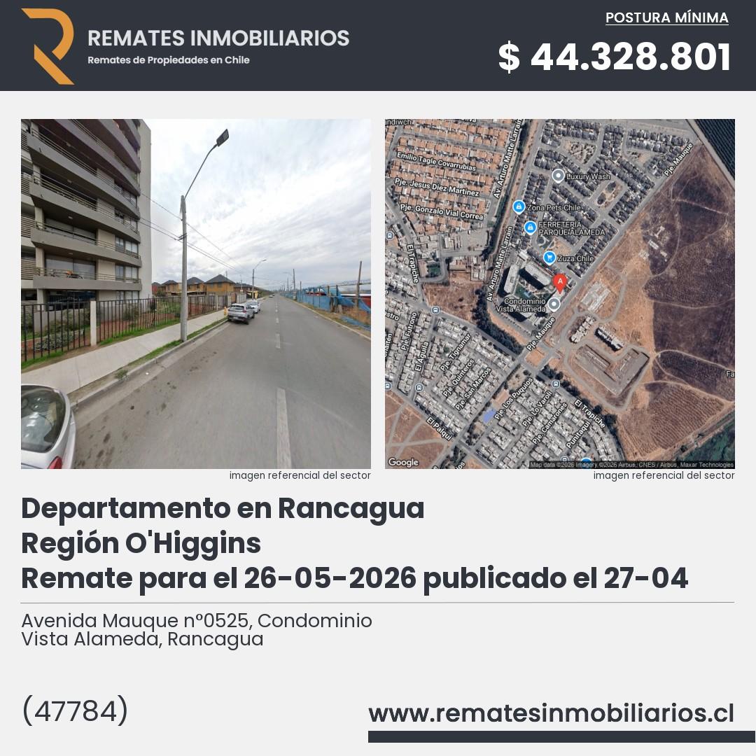 Imagen ficha Avenida Mauque n°0525, Condominio Vista Alameda, Rancagua