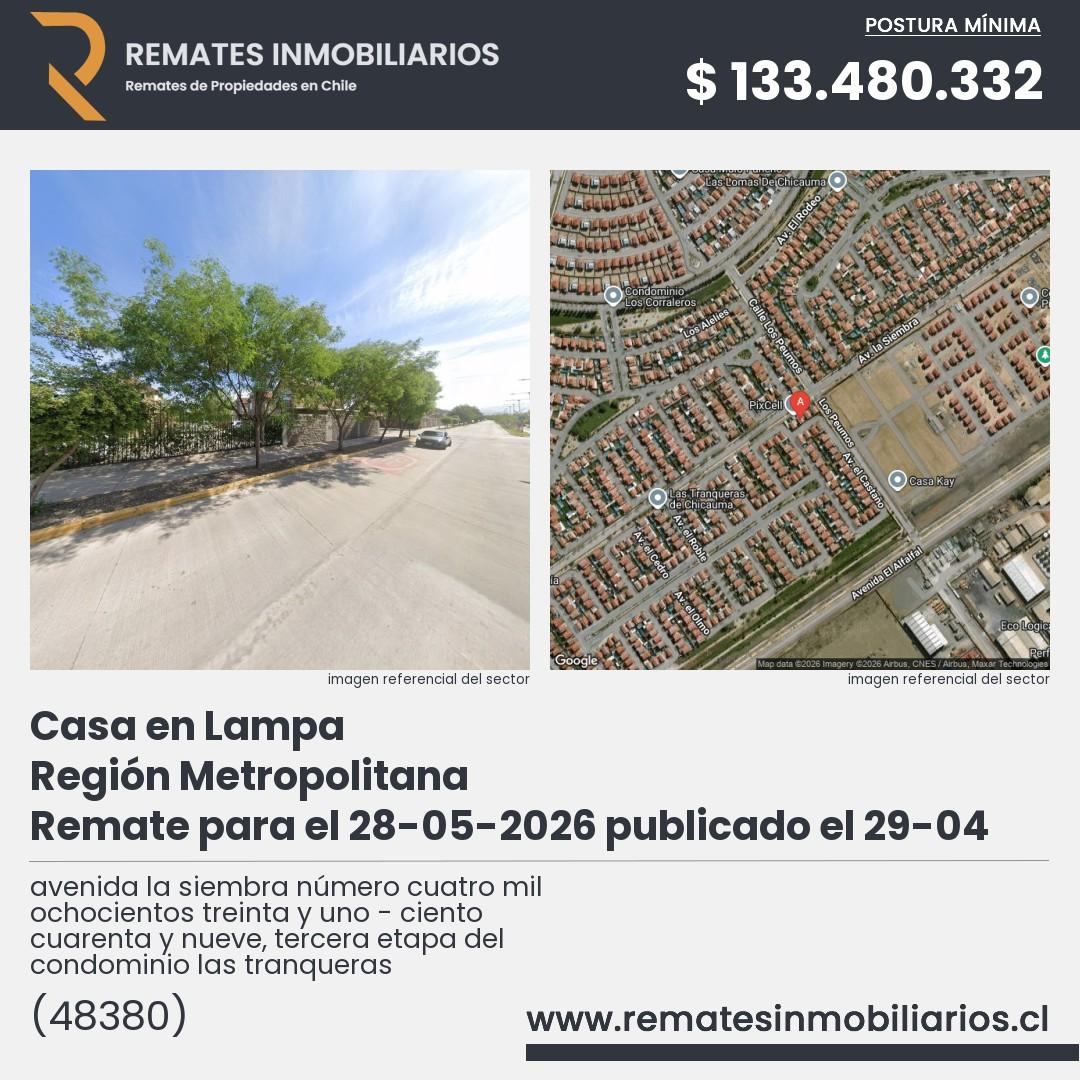 Imagen ficha avenida la siembra número cuatro mil ochocientos treinta y uno - ciento cuarenta y nueve, tercera etapa del condominio las tranqueras