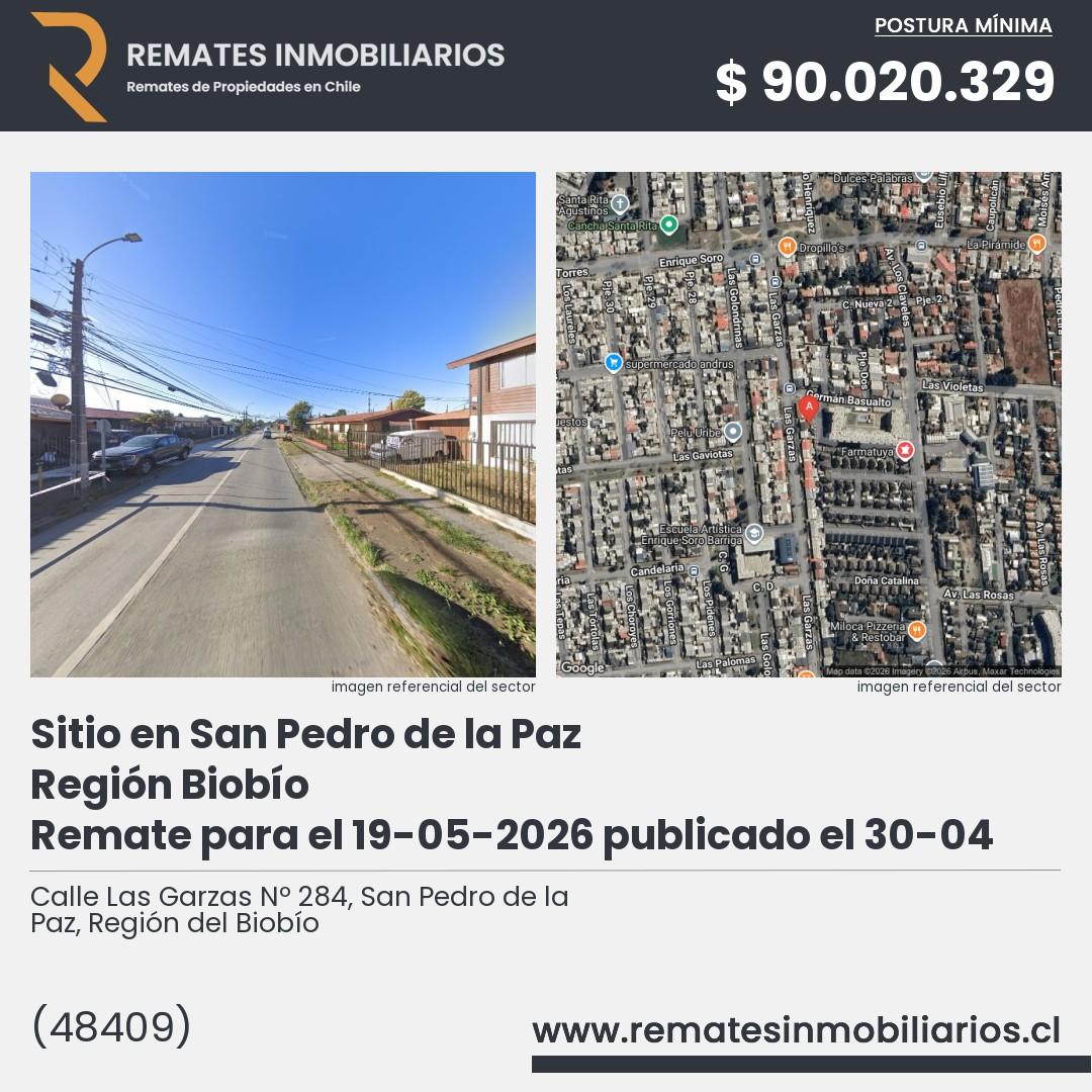 Imagen ficha Calle Las Garzas Nº 284, San Pedro de la Paz, Región del Biobío