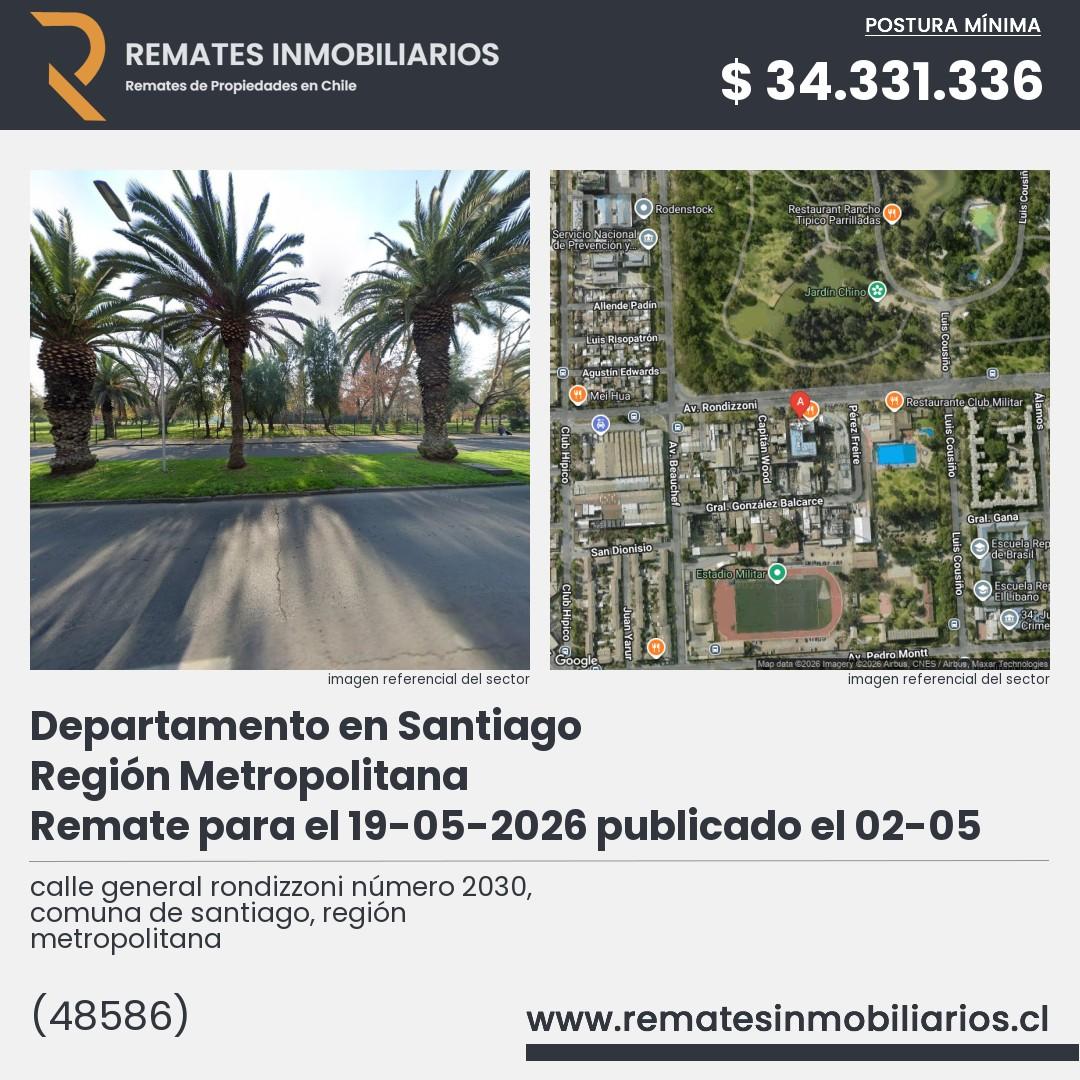 Imagen ficha calle general rondizzoni número 2030, comuna de santiago, región metropolitana