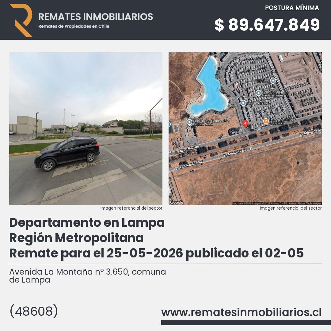 Imagen ficha Avenida La Montaña nº 3.650, comuna de Lampa