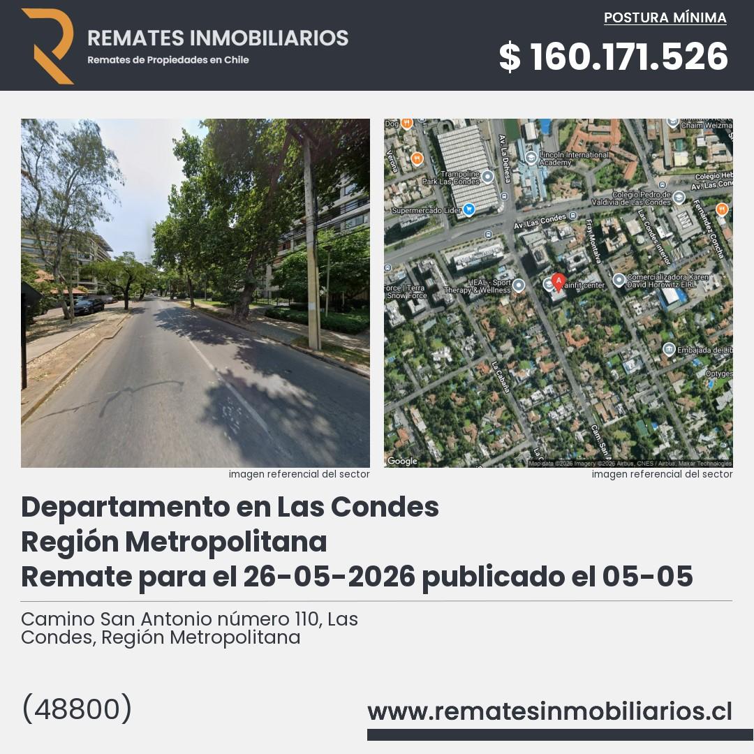 Imagen ficha Camino San Antonio número 110, Las Condes, Región Metropolitana