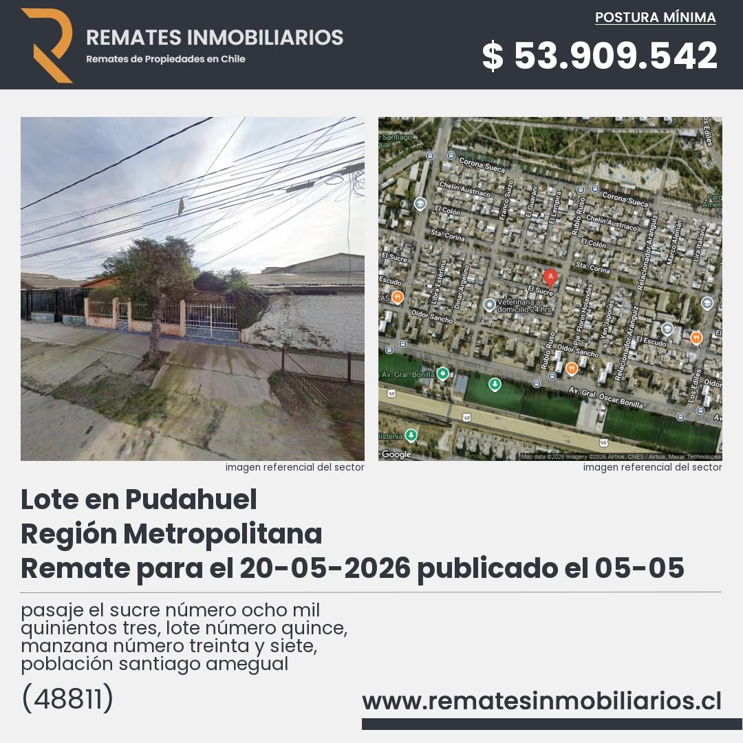 Imagen ficha pasaje el sucre número ocho mil quinientos tres, lote número quince, manzana número treinta y siete, población santiago amegual
