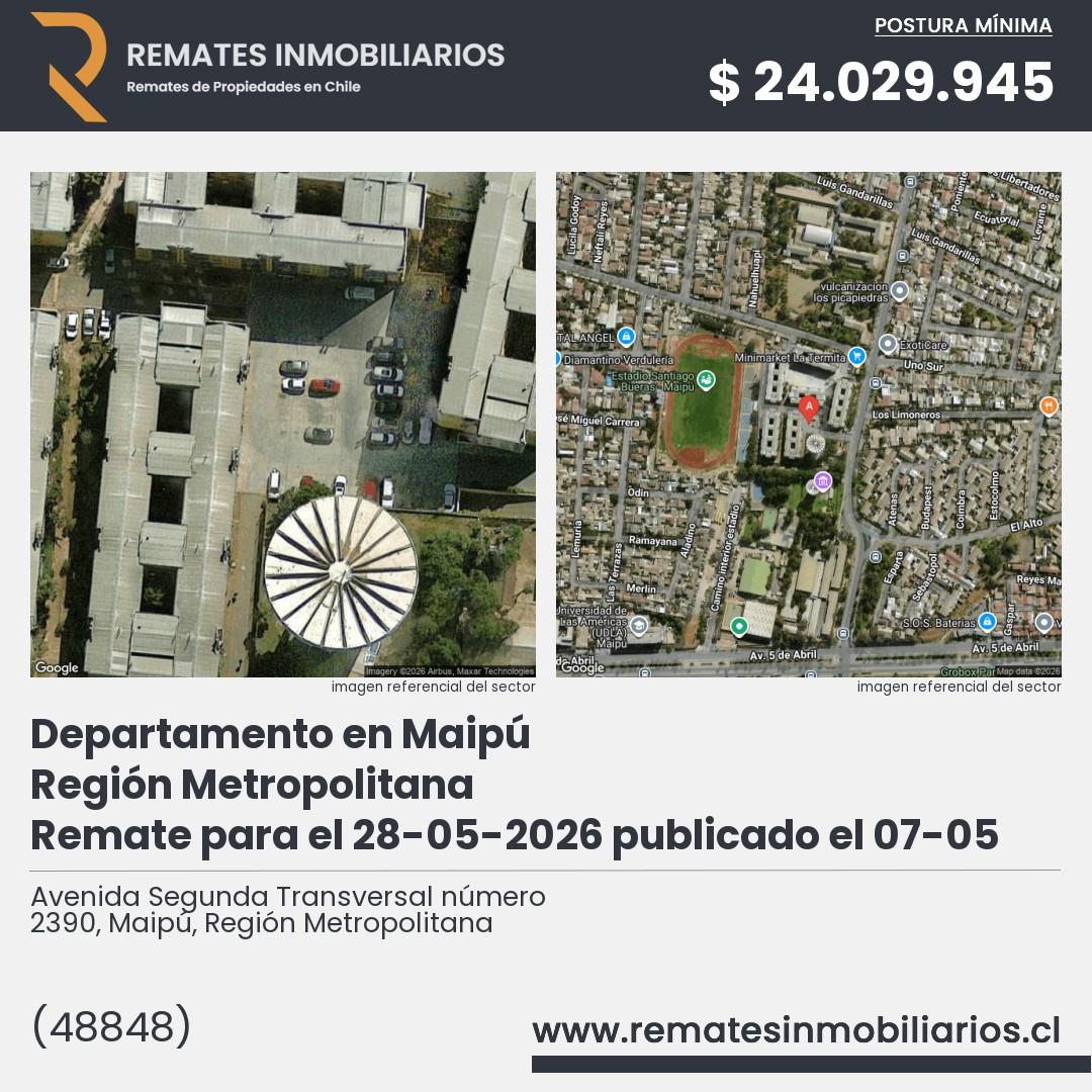 Imagen ficha Avenida Segunda Transversal número 2390, Maipú, Región Metropolitana