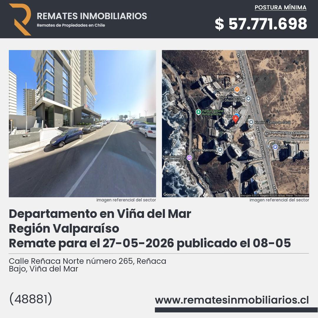 Imagen ficha Calle Reñaca Norte número 265, Reñaca Bajo, Viña del Mar