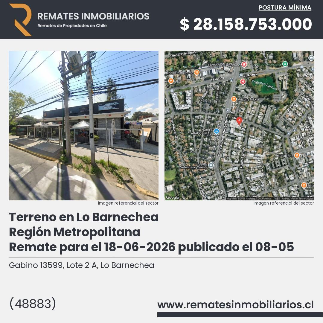 Imagen ficha Gabino 13599, Lote 2 A, Lo Barnechea