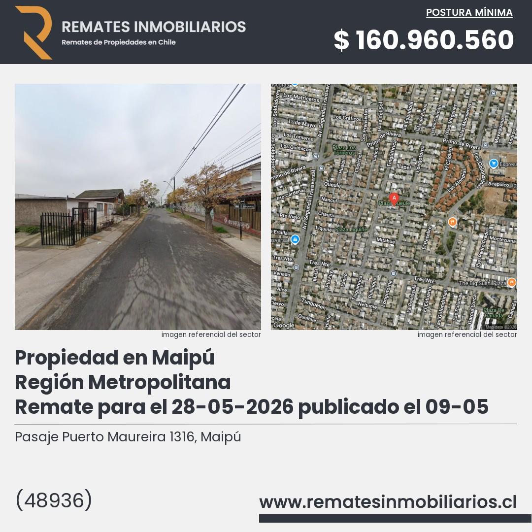 Imagen ficha Pasaje Puerto Maureira 1316, Maipú