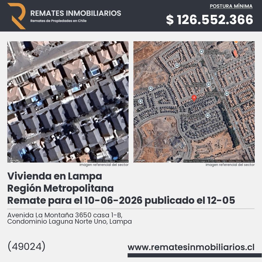 Imagen ficha Avenida La Montaña 3650 casa 1-B, Condominio Laguna Norte Uno, Lampa