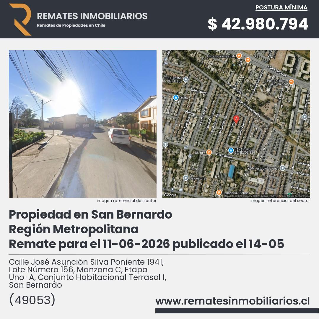 Imagen ficha Calle José Asunción Silva Poniente 1941, Lote Número 156, Manzana C, Etapa Uno-A, Conjunto Habitacional Terrasol I, San Bernardo