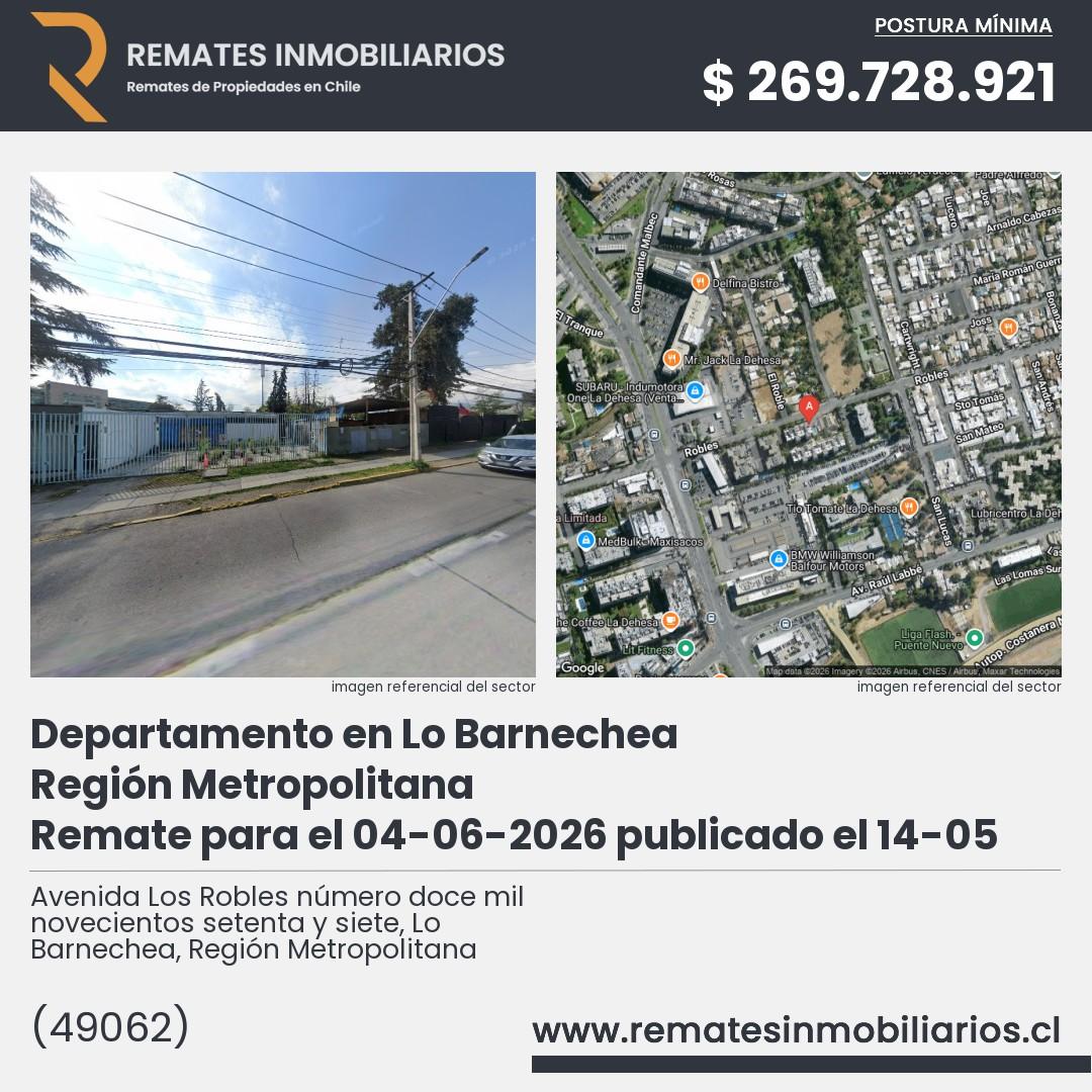Imagen ficha Avenida Los Robles número doce mil novecientos setenta y siete, Lo Barnechea, Región Metropolitana