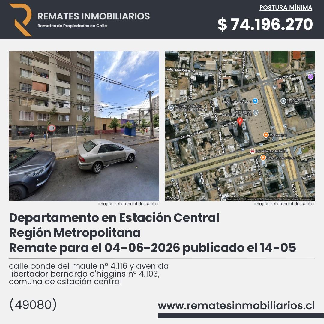 Imagen ficha calle conde del maule nº 4.116 y avenida libertador bernardo o