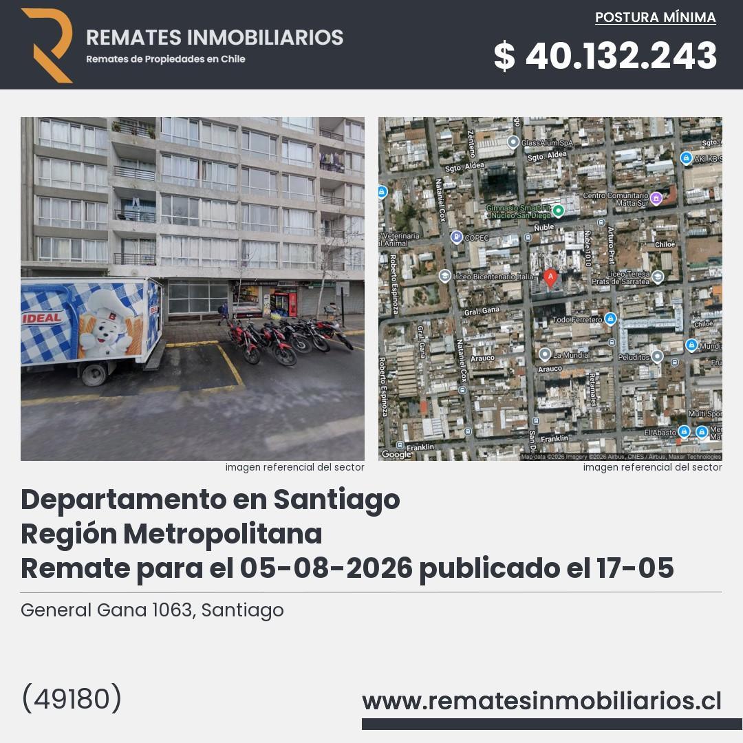 Imagen ficha General Gana 1063, Santiago