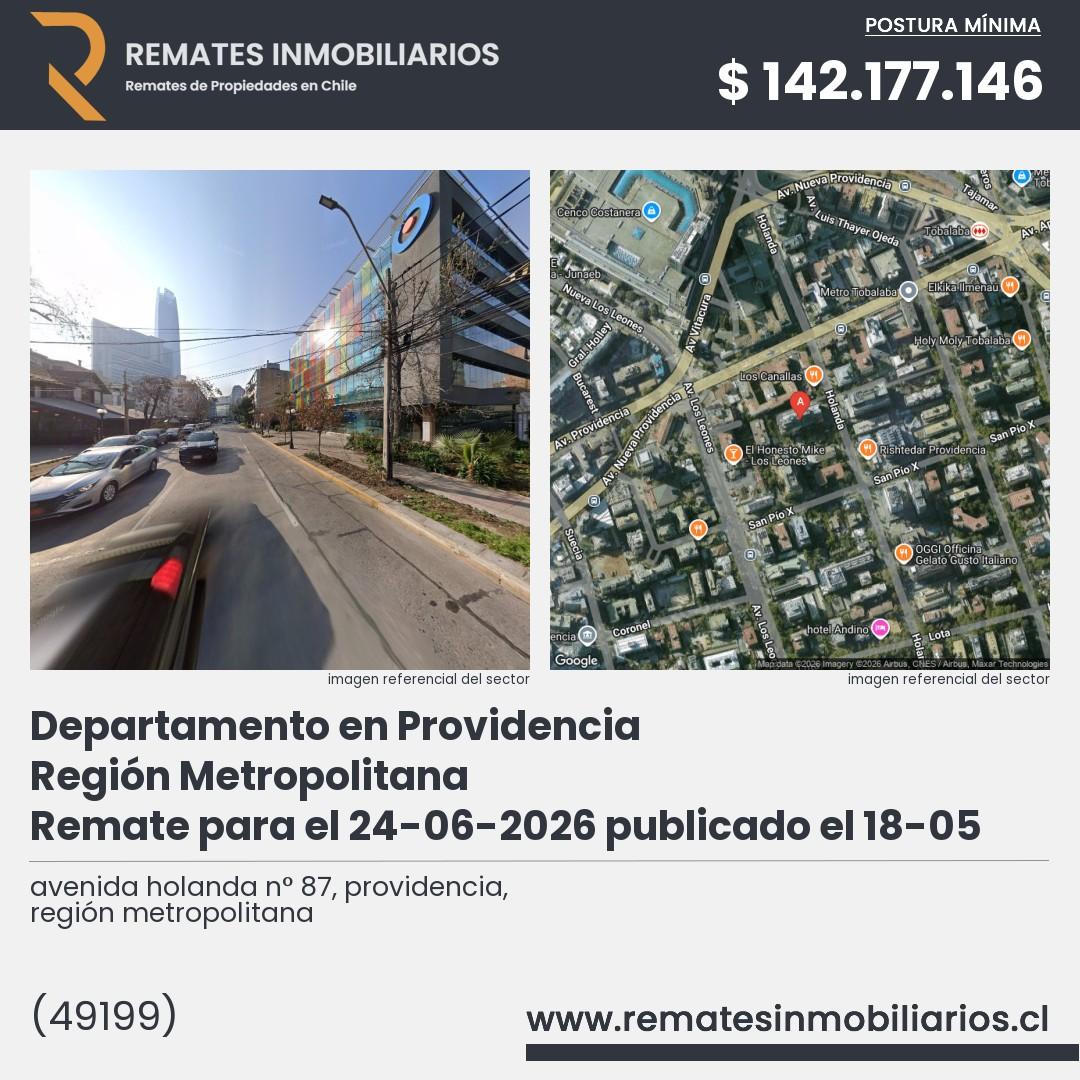 Imagen ficha avenida holanda n° 87, providencia, región metropolitana