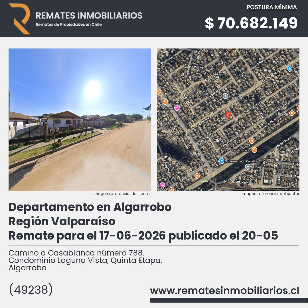 Imagen ficha Camino a Casablanca número 788, Condominio Laguna Vista, Quinta Etapa, Algarrobo