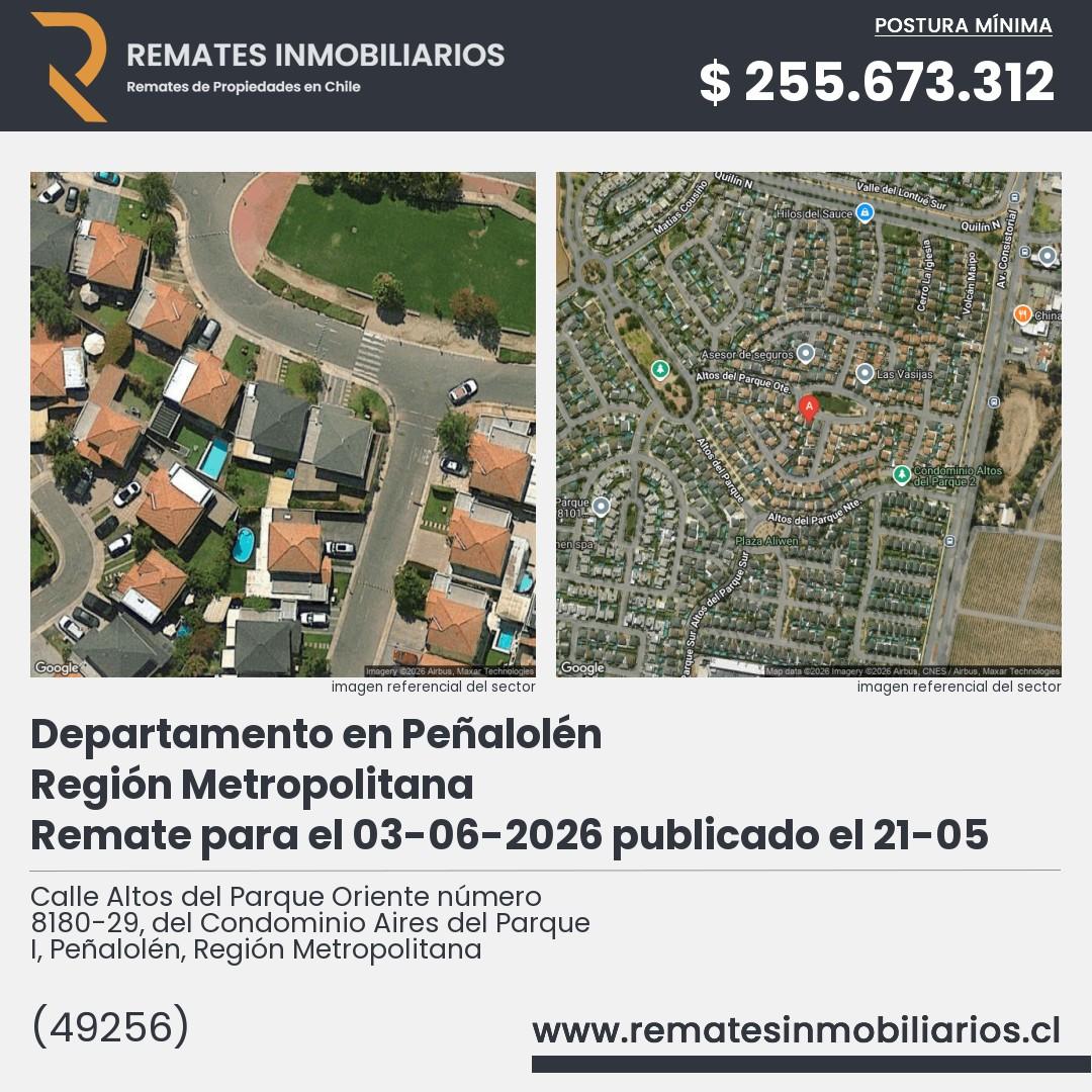 Imagen ficha Calle Altos del Parque Oriente número 8180-29, del Condominio Aires del Parque I, Peñalolén, Región Metropolitana