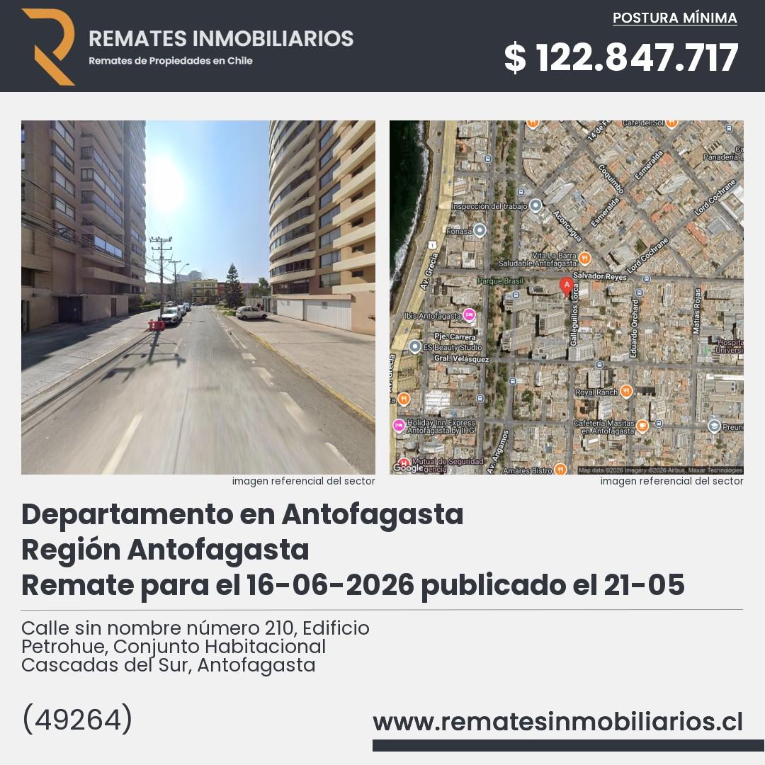 Imagen ficha Calle sin nombre número 210, Edificio Petrohue, Conjunto Habitacional Cascadas del Sur, Antofagasta