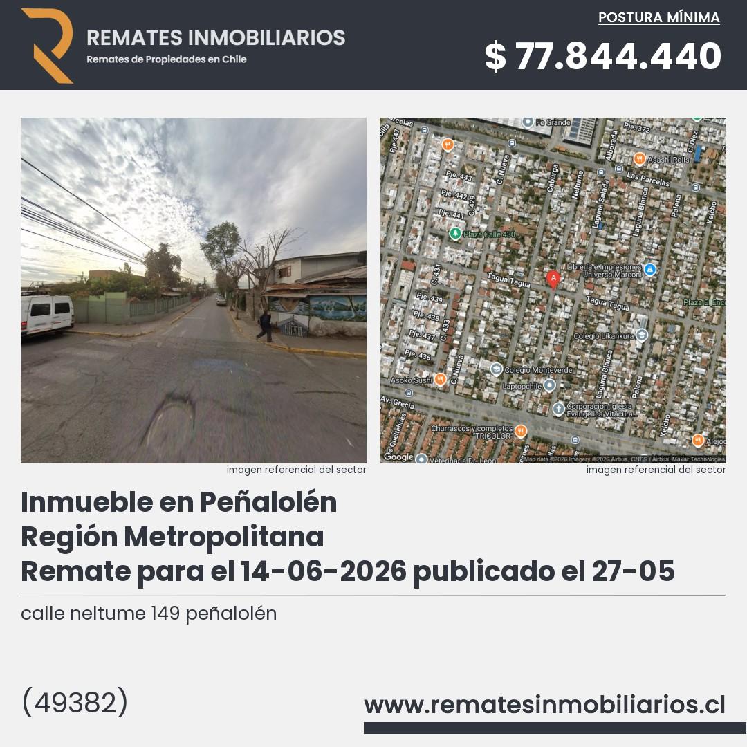 Imagen ficha calle neltume 149 peñalolén