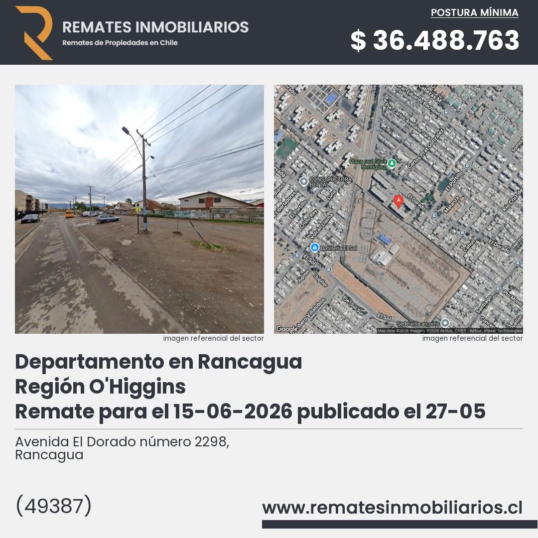Imagen ficha Avenida El Dorado número 2298, Rancagua