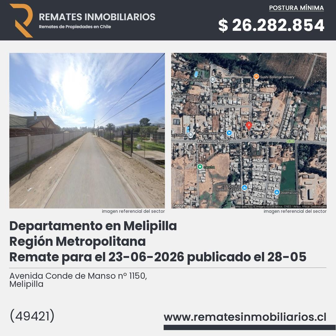 Imagen ficha Avenida Conde de Manso nº 1150, Melipilla