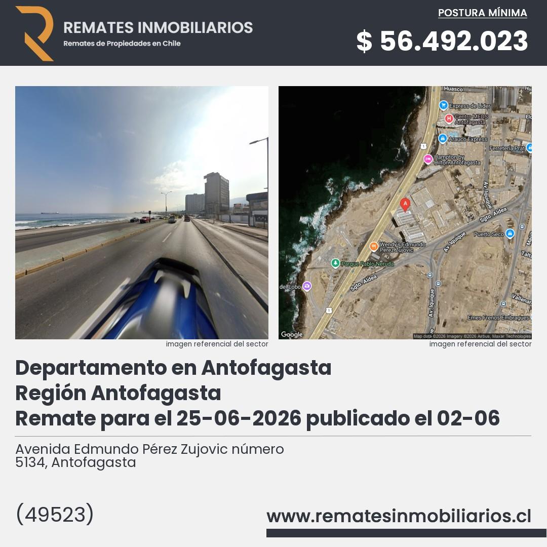 Imagen ficha Avenida Edmundo Pérez Zujovic número 5134, Antofagasta