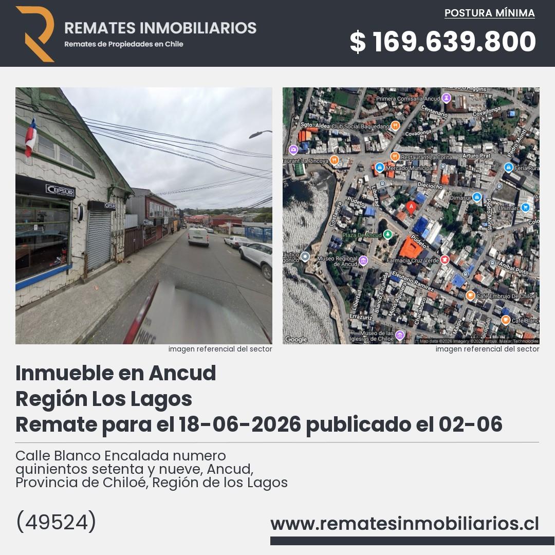Imagen ficha Calle Blanco Encalada numero quinientos setenta y nueve, Ancud, Provincia de Chiloé, Región de los Lagos