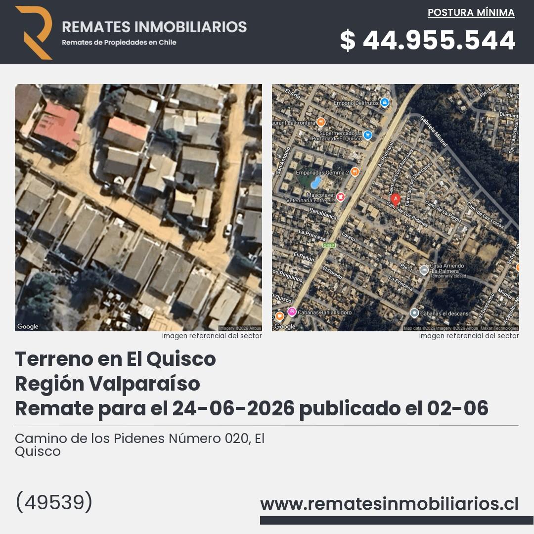 Imagen ficha Camino de los Pidenes Número 020, El Quisco