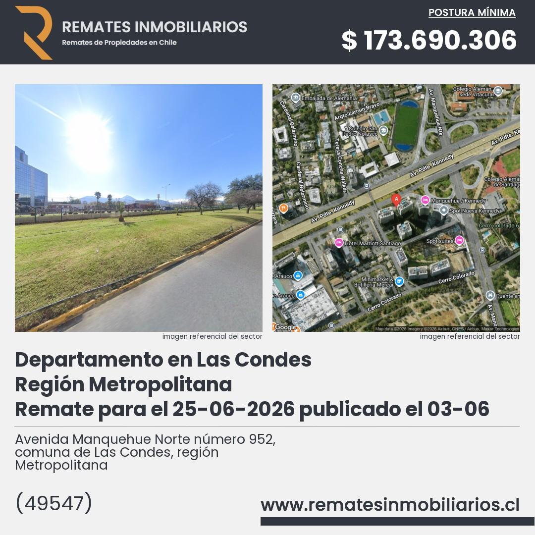 Imagen ficha Avenida Manquehue Norte número 952, comuna de Las Condes, región Metropolitana