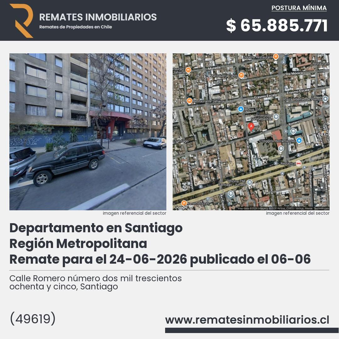Imagen ficha Calle Romero número dos mil trescientos ochenta y cinco, Santiago