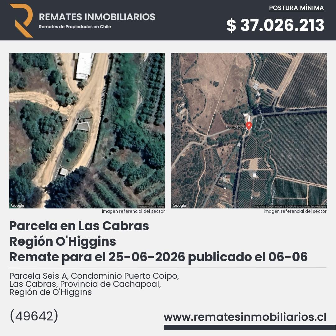 Imagen ficha Parcela Seis A, Condominio Puerto Coipo, Las Cabras, Provincia de Cachapoal, Región de O