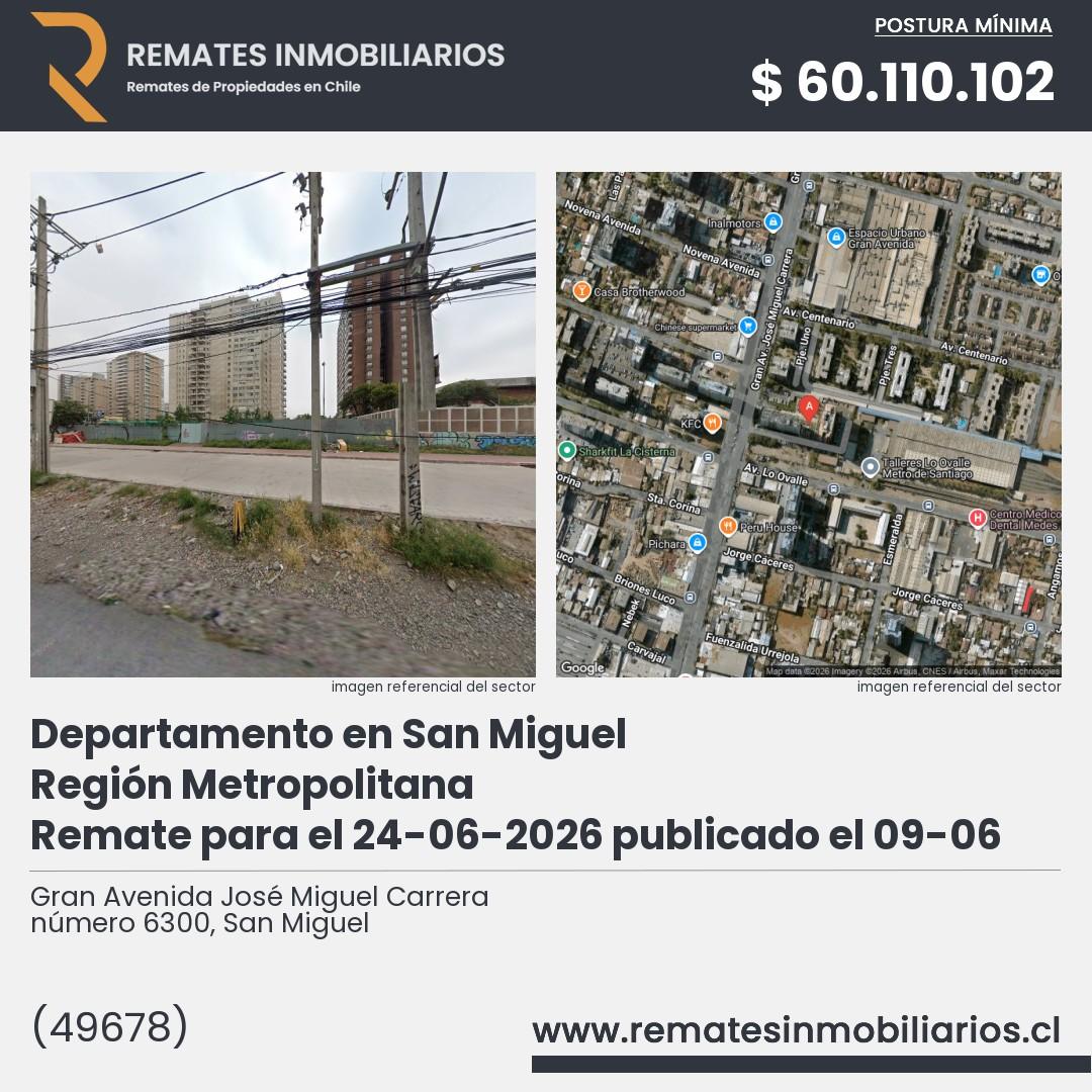 Imagen ficha Gran Avenida José Miguel Carrera número 6300, San Miguel