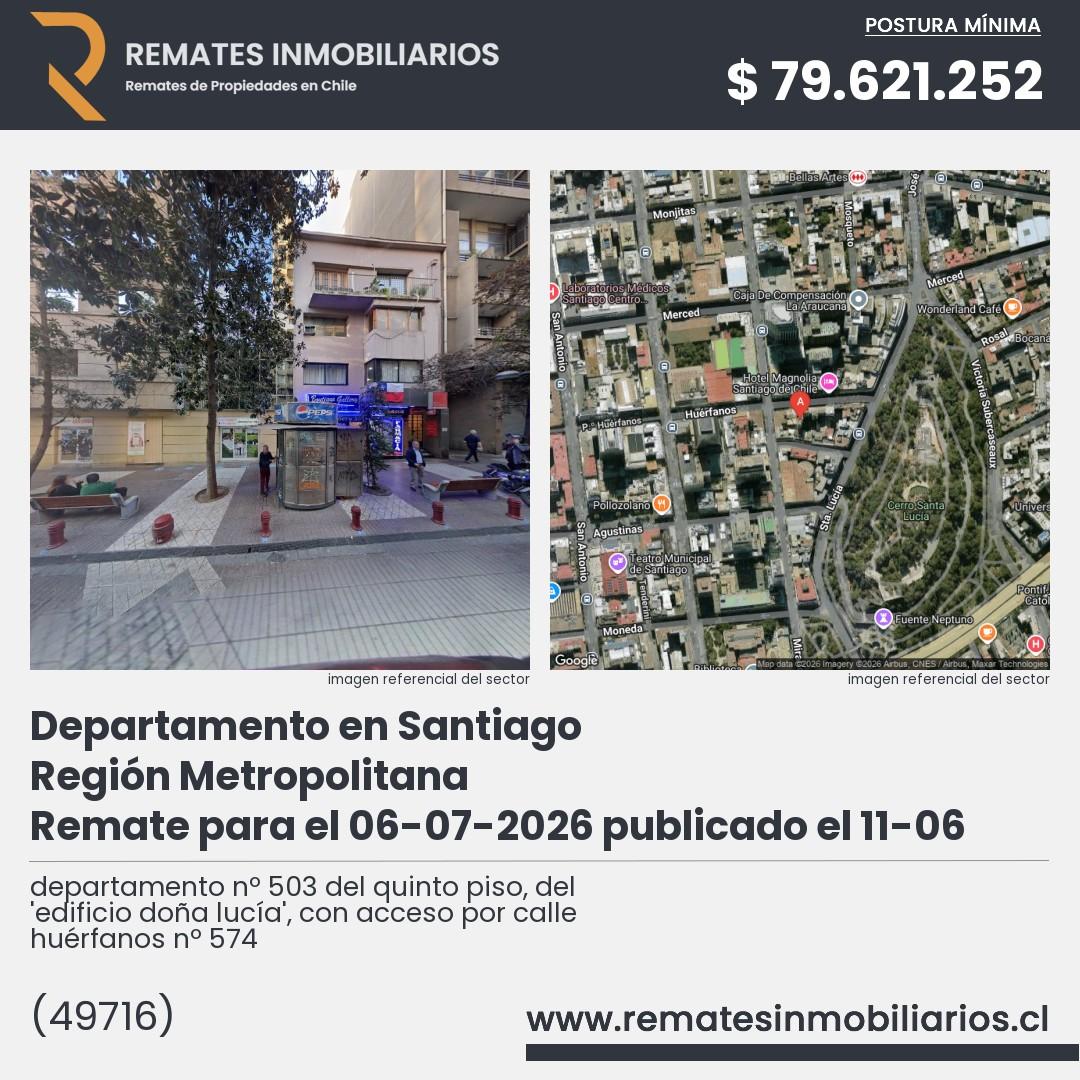 Imagen ficha departamento nº 503 del quinto piso, del 