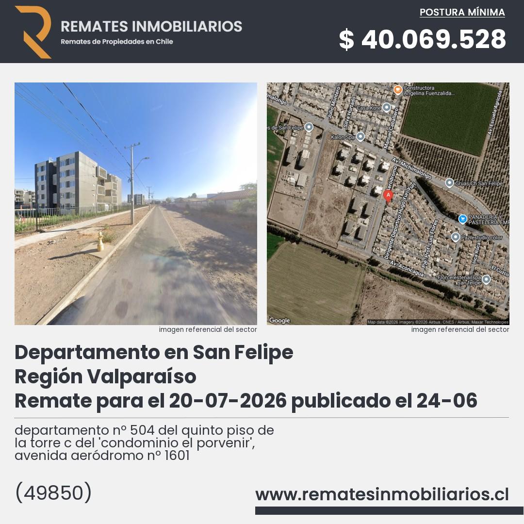 Imagen ficha departamento nº 504 del quinto piso de la torre c del 