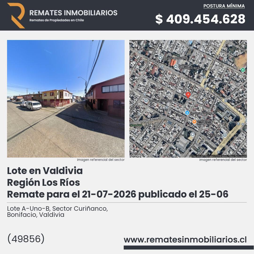 Imagen ficha Lote A-Uno-B, Sector Curiñanco, Bonifacio, Valdivia