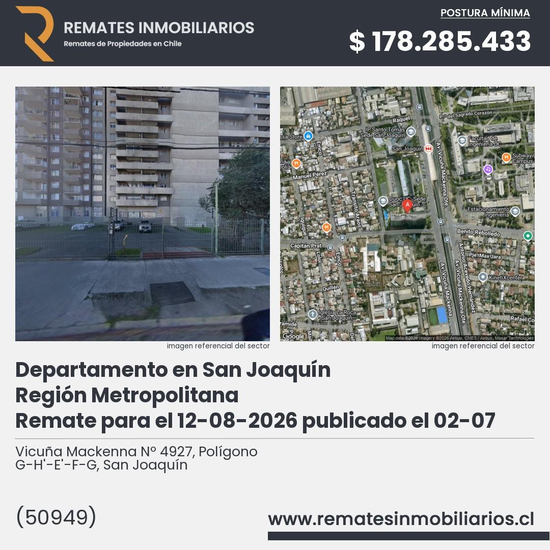 Imagen ficha Vicuña Mackenna Nº 4927, Polígono G-H