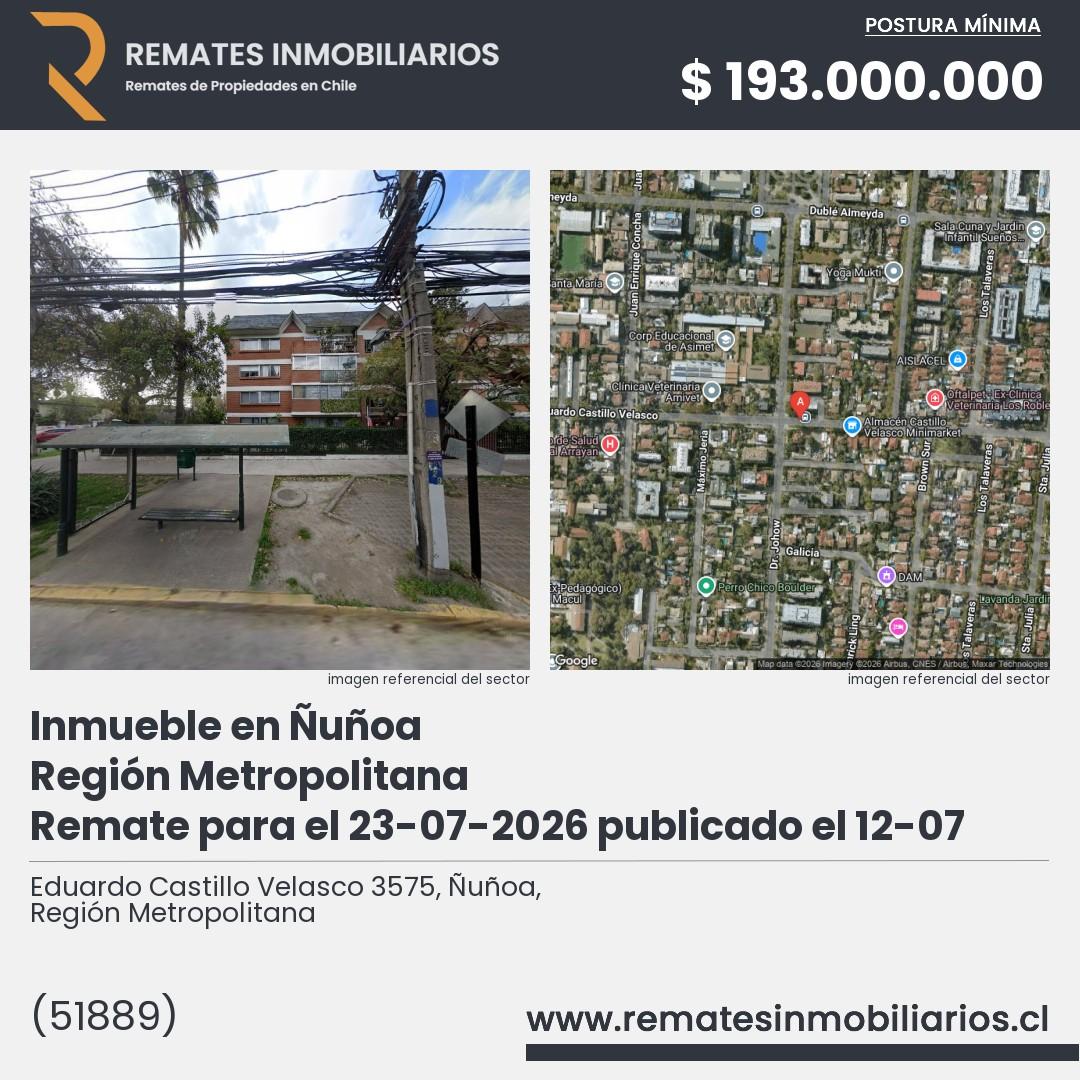 Imagen ficha Eduardo Castillo Velasco 3575, Ñuñoa, Región Metropolitana