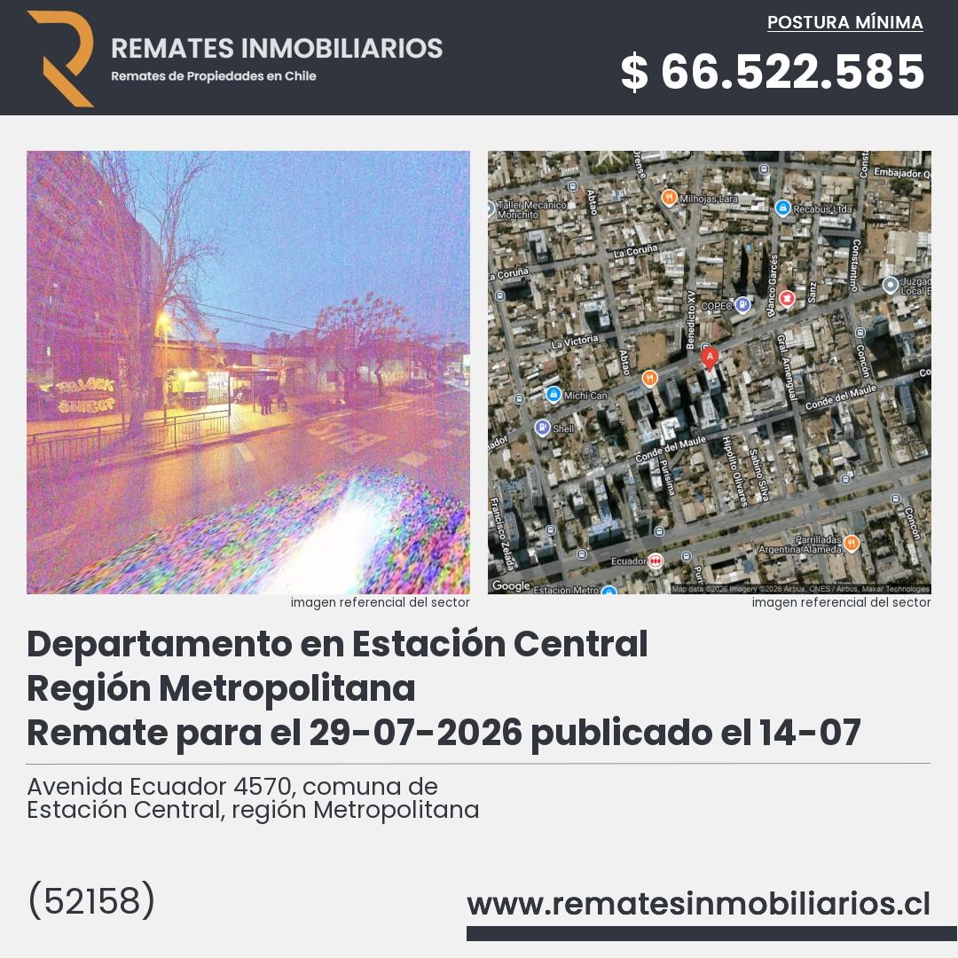 Imagen ficha Avenida Ecuador 4570, comuna de Estación Central, región Metropolitana