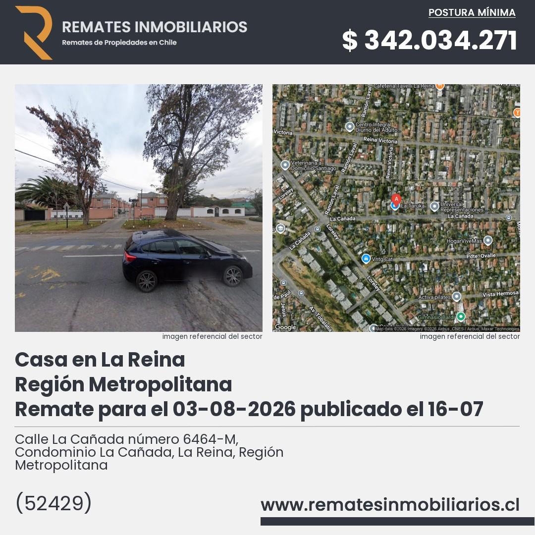 Imagen ficha Calle La Cañada número 6464-M, Condominio La Cañada, La Reina, Región Metropolitana