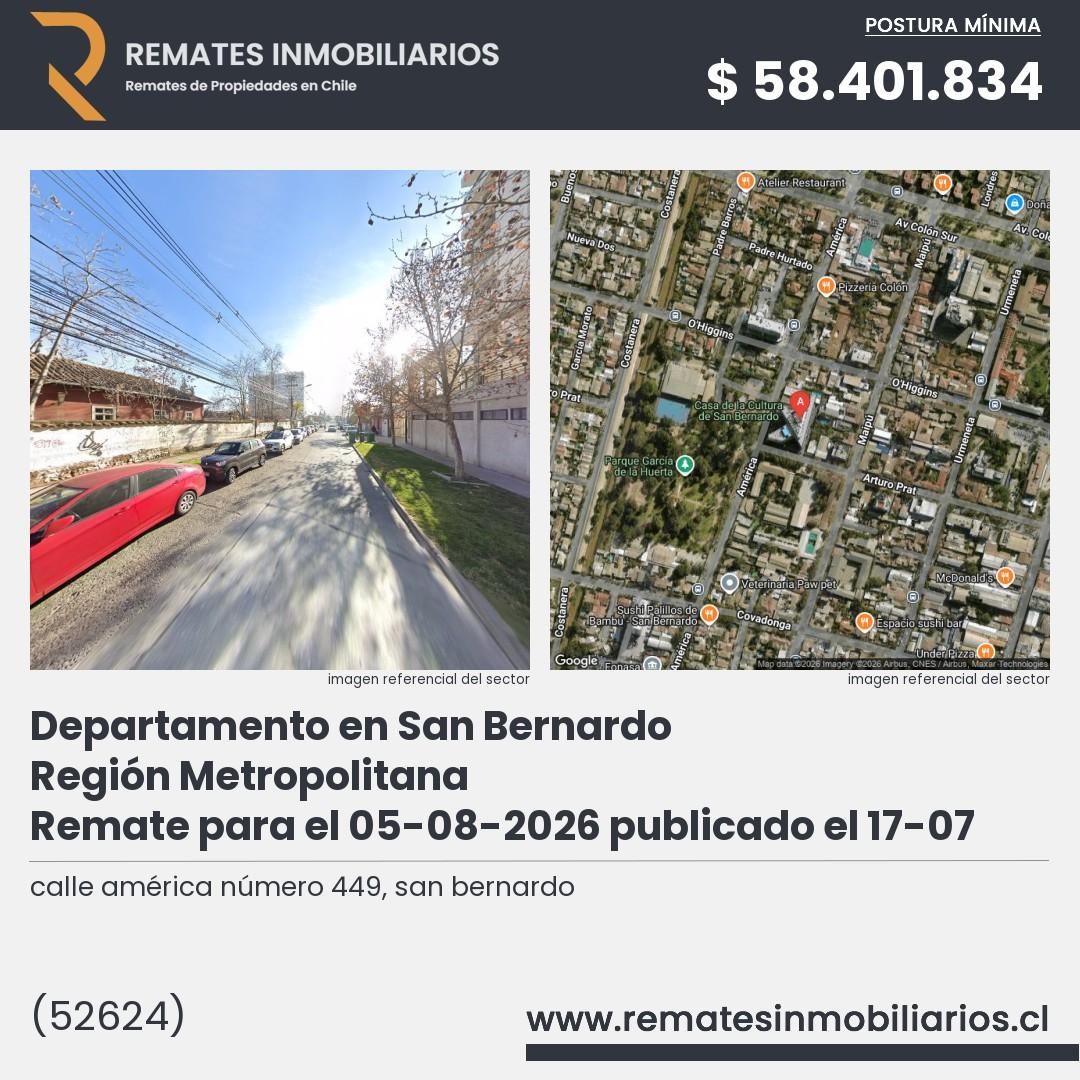 Imagen ficha calle américa número 449, san bernardo