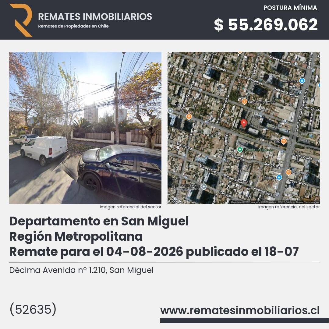 Imagen ficha Décima Avenida nº 1.210, San Miguel