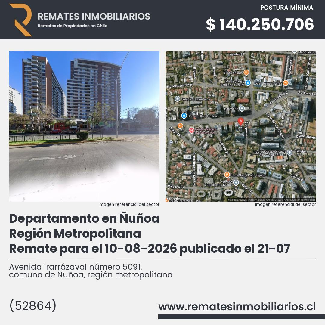 Imagen ficha Avenida Irarrázaval número 5091, comuna de Ñuñoa, región metropolitana