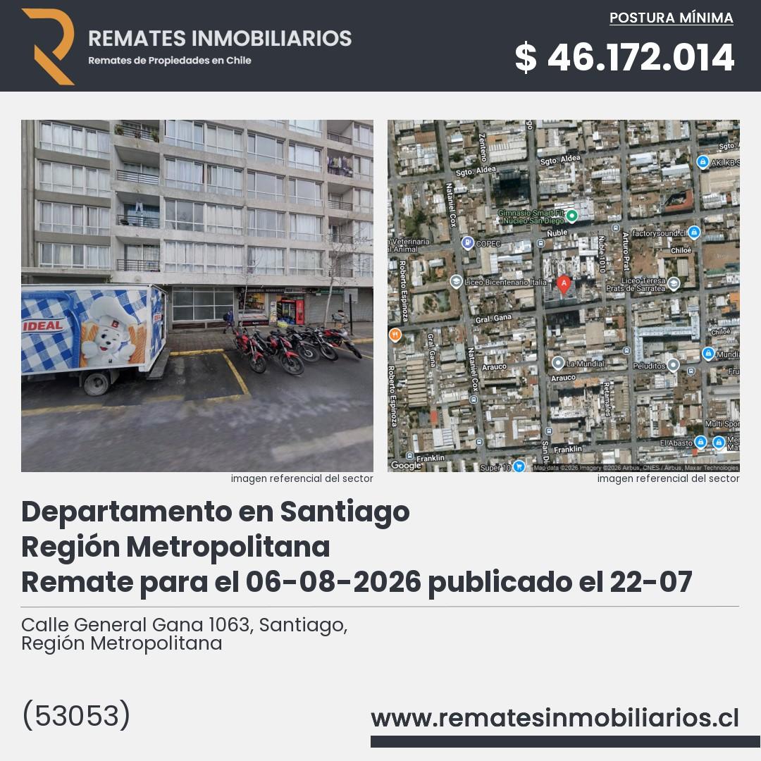 Imagen ficha Calle General Gana 1063, Santiago, Región Metropolitana
